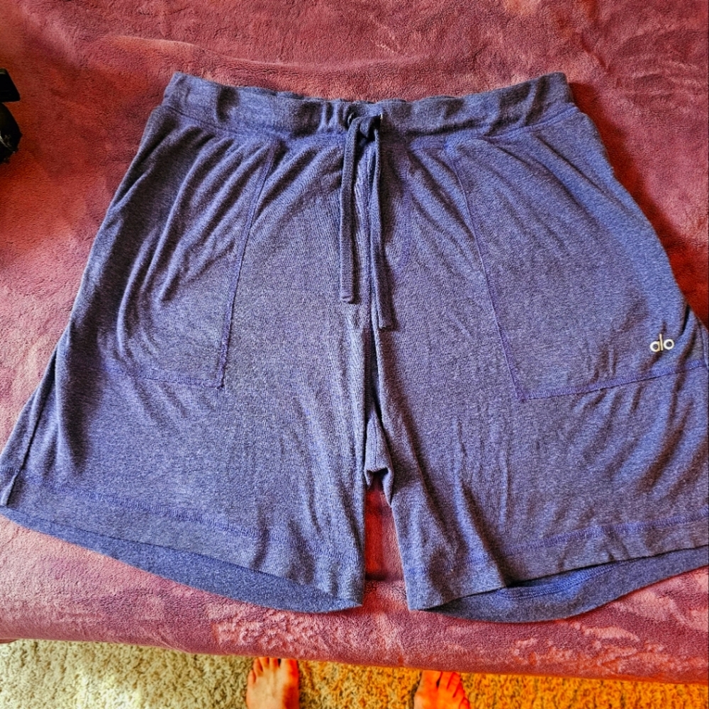 Alo yoga  shorts men  large blue